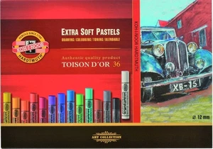 KOH-I-NOOR Set of Artist's Extra Soft Pastels Set de pasteluri uscate 36 buc