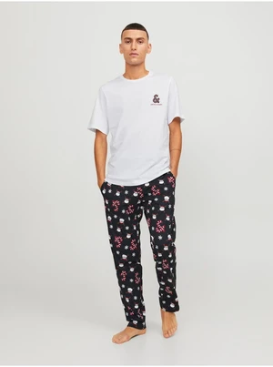 Men's Patterned Pajamas Jack & Jones Candy Santa - Men