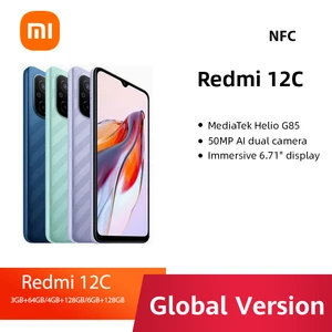 Global Version Xiaomi Redmi 12C 12 C 50MP AI Camera MTK Helio G85 6.71 Inch Display 5000mAh Battery