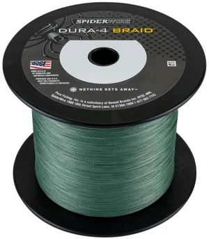 Spiderwire splétaná šňůra dura4 green-průměr 0,35 mm / nosnost 35 kg