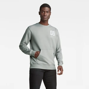 G-STAR Sweatshirt - Stitch pocket r sw grey