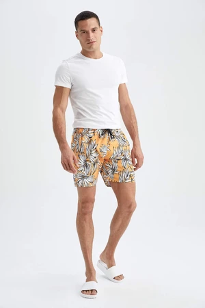 DEFACTO Regular Fit Patterned Short Swimming Shorts