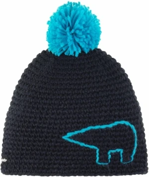 Eisbär Jay Pompon Beanie Black/Blue UNI Gorros de esquí