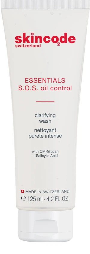 Skincode Jemný čisticí pleťový gel Essentials (S.O.S. Oil Control Clarifying Wash) 125 ml