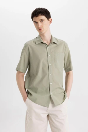 DEFACTO Relax Fit Polo Collar Cotton Short Sleeve Shirt