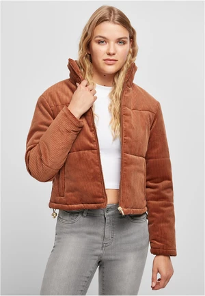 Women's corduroy jacket made of caramel