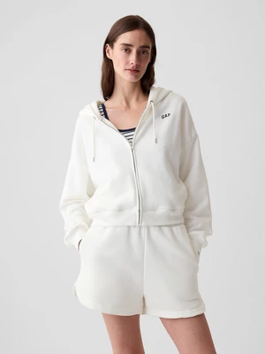 White women's zip-up hoodie GAP