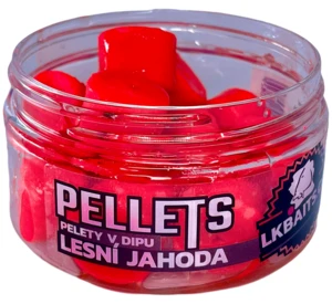 Lk baits pelety v dipu 17 mm 60 g - lesní jahoda