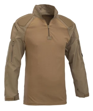 Taktická košeľa Defcon5® Combat s dlhým rukávom - Olive Green – Coyote (Farba: Coyote, Veľkosť: XL)