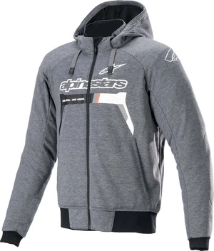 Alpinestars Chrome Ignition Hoodie Melange/Dark Gray/White 4XL Geacă textilă