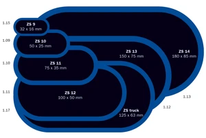 Záplata ZS na opravu duší, oválná, různé velikosti - Ferdus Varianta: ZS 12 na opravu duší 100x50 mm. 1 ks