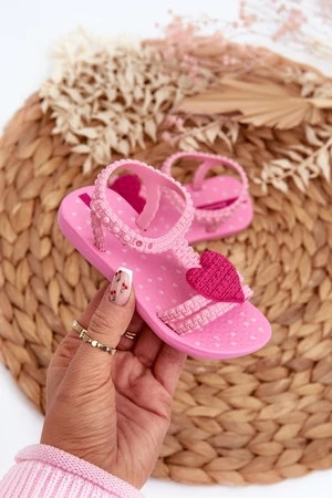 Children's Sandals with Heart 81997 Ipanema My First Baby Pink