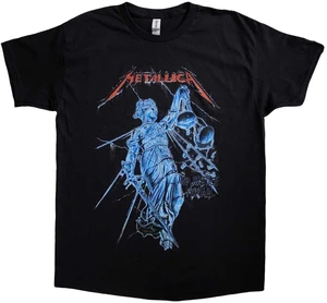 Metallica T-Shirt Blue Justice Unisex Black XL