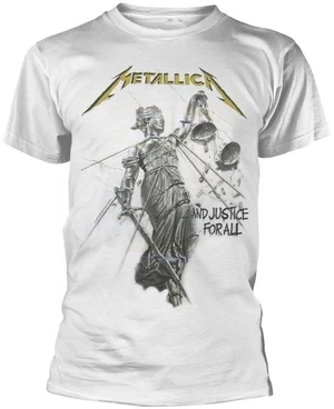 Metallica Tricou And Justice For All White 2XL