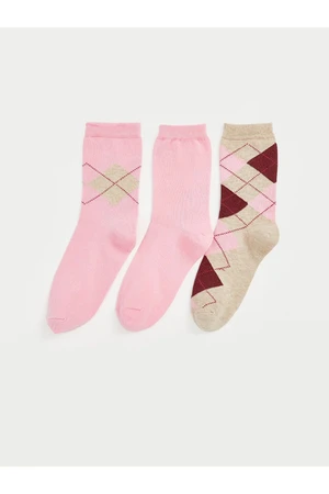 LC Waikiki 3-Pack of Lcw Patterned Women's Socks