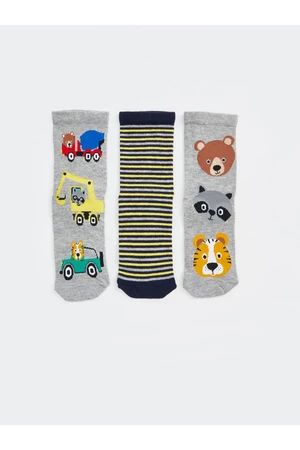 LC Waikiki 3-Pack Boy Patterned Socks