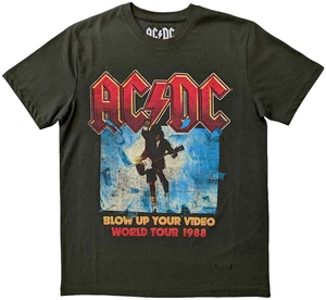 AC/DC T-Shirt Blow Up Your Video Unisex Green 2XL