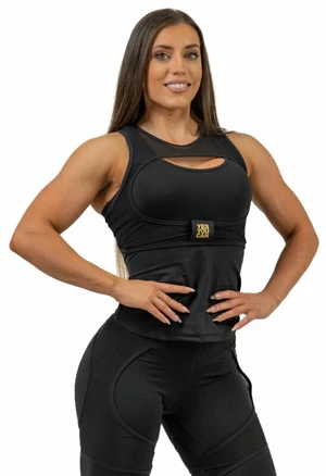 Nebbia Compression Top INTENSE Ultra Black/Gold XS Ropa interior deportiva