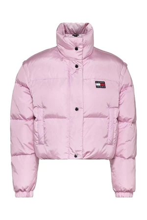 Tommy Jeans Jacket - TJW BADGE CROP VEST pink