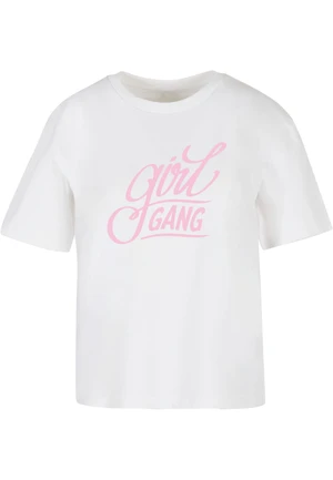 Women's T-shirt Girl Gang Wording white