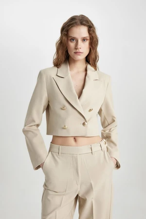 DEFACTO Crop Blazer Jacket