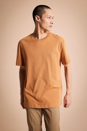 DEFACTO New Regular Fit Crew Neck Short Sleeve 100% Cotton Basic T-Shirt