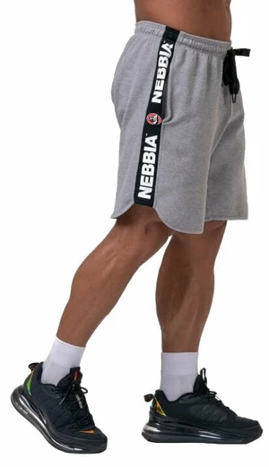 Nebbia Legend Approved Shorts Light Grey M Fitness kalhoty