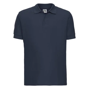 Men's navy blue cotton polo shirt Ultimate Russell