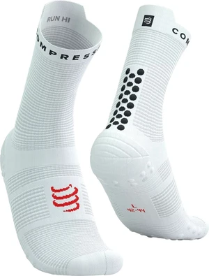 Compressport Pro Racing V4.0 Run High White/Black/Core Red T3 Skarpety do biegania