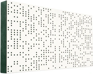 Mega Acoustic FiberPRO120 Binary Diffuser Negative White/Green Panneau de bois absorbant