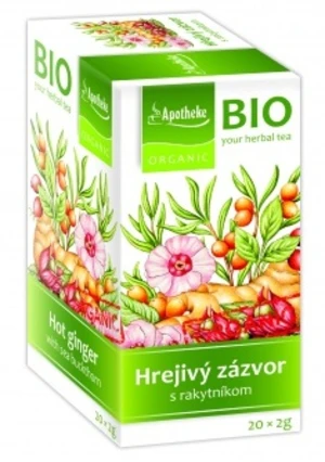 APOTHEKE Bio Selection Hrejivý zázvor s rakytníkom 20 x 2 g