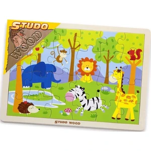 Studo Wood Puzzle Safari 24 dielikov