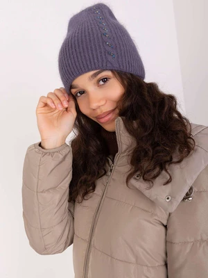 Graphite women's cap with appliqué