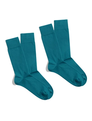 Banana Socks Unisex's 2Pack Socks Essentials Aqua Horizon