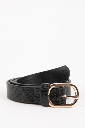 DEFACTO Women&#39;s Faux Leather Classic Belt