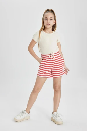 DEFACTO Girls Striped Shorts