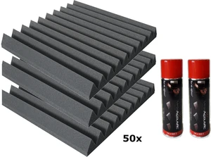 Mega Acoustic PA-PMK-4 50x50 Dark Gray SET Dark Grey Panneau de mousse absorbant