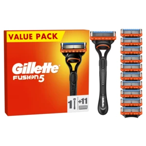 GILLETTE Fusion5 Pánský holicí strojek, 1 holicí strojek, 11 náhradních hlavic