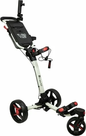 Axglo Tri-360 V2 3-Wheel SET Alb/Roșu Cărucior de golf manual