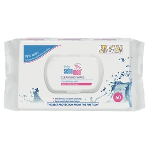 SEBAMED Dětské vlhčené ubrousky s 99% vody 60 ks