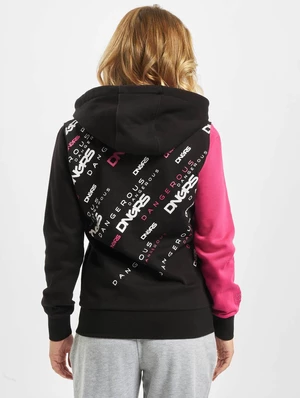 Down to Earth Hoody black/pink