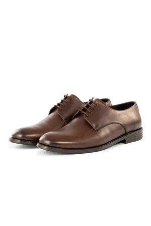 Ducavelli Pierro Genuine Leather Men's Classic Shoes, Derby Classic Shoes, Lace-Up Classic Shoes.