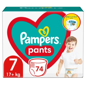 Pampers Pants vel. 7 Mega Pack 17+ kg plenkové kalhotky 74 ks