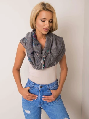 Scarf with a gray pattern