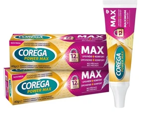 Corega Max Upevnění + Komfort Fixační krém 2 x 40 g