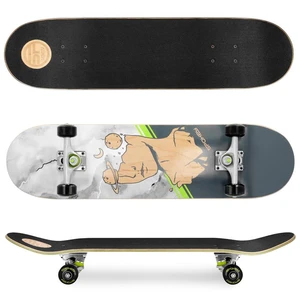 Spokey SKALLE PRO Skateboard 78,7 x 20 cm, ABEC7, grey