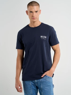 Big Star Man's T-shirt 152168 Navy Blue 403