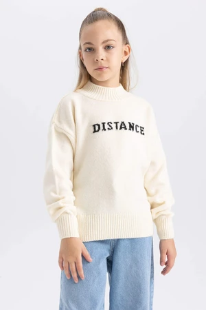 DEFACTO Girl Regular Fit Crew Neck Pullover