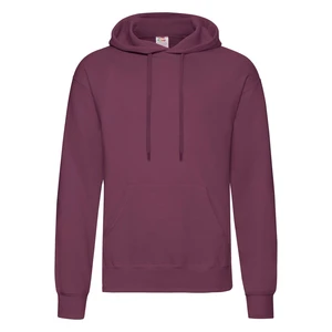 Burgundy men's sweatshirt Hooded Sweat Fruit of the Loom