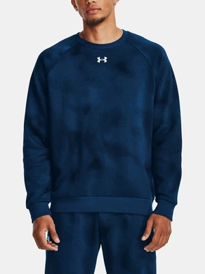 Under Armour Sweatshirt UA Rival Fleece Printed Crew-BLU - Men